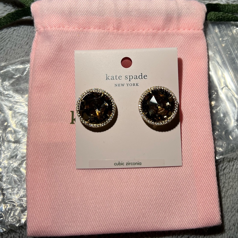Kate Spade Gold Quartz Earrings